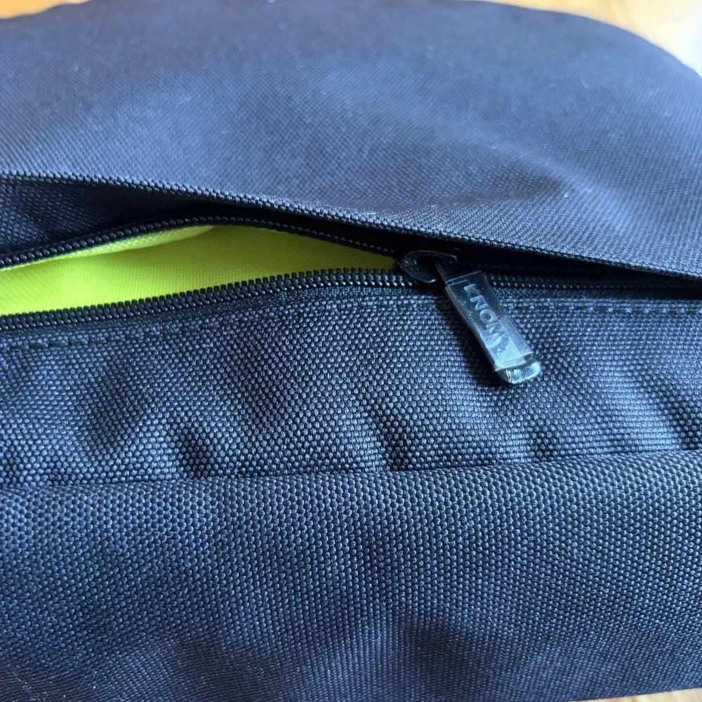 Knomo London Laptop Messenger Bag Black 15 in Padded Shoulder Briefcase
